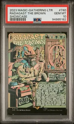 PSA 10 MTG LTR Radagast, the Brown, Poster Borderless 0740 Pop 8 - Image 1