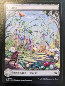 Plains (Summer Full Art) 0263 BLB Land Bloomburrow Magic: The Gathering - Image 1