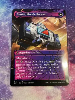 Blaster Combat DJ Blaster Morale Booster Shattered Glass The Brothers War MTG - Image 2
