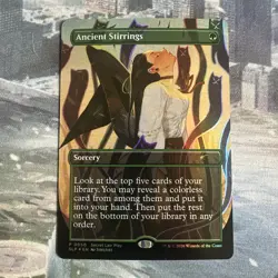 Ancient Stirrings - Foil Extended Art Promo Secret Lair Promos NM MTG - Image 1
