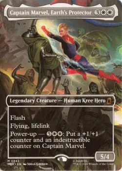 Captain Marvel, Earth's Protector (Borderless) () 342 MSH Marvel Super Heroes NM - Image 1