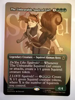 MTG Marvel Super Heroes The Unbeatable Squirrel Girl Borderless 0371 Foil - Image 1