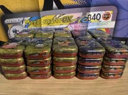 Pokemon Ascended Heros EMPTY Mini Tins Complete Art Set Lot of 40 w/Stickers - Image 1
