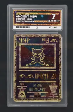 Nintendo 2000 Ancient Mew Movie Promo Cosmos Holo Pokemon TCG ACE 7 - Image 1