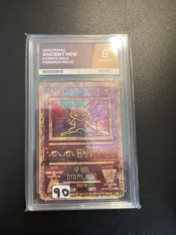 Pokemon TCG Ancient Mew Cosmos Holo 2000 Promo Pokemon Movie Graded NM-MT ACE 8 - Image 1
