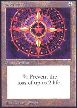 Heavy Play, English MTG Regular Conservator Unlimited Magic the Gathering - Image 1