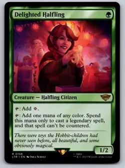 Delighted Halfling R Universes Beyond: The Lord of the Rings 158 NM - Image 1