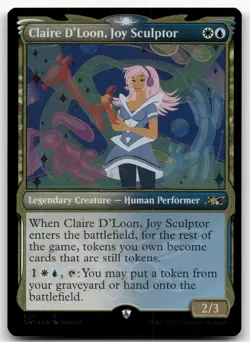 Claire D'Loon, Joy Sculptor (Showcase) (Galaxy Foil) #509 NM Unfinity Magic MTG - Image 1