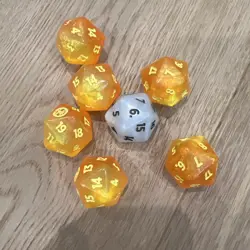 MTG Marvel Spiderman Final Fantasy Bundle Orange White Oversized D20 Dice Lot - Image 2