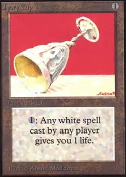 Heavy Play, English MTG Regular Ivory Cup Unlimited Magic the Gathering - Image 1