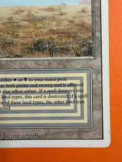*Scrubland** MTG Magic LP - Revised (1994) - Reserved List - Dual Land - Image 5