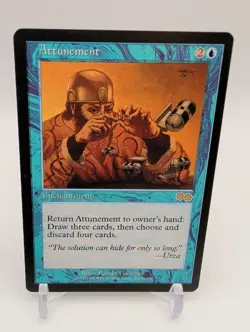 Attunement Card - Magic The Gathering MTG - Urza's Saga! NM - Image 1