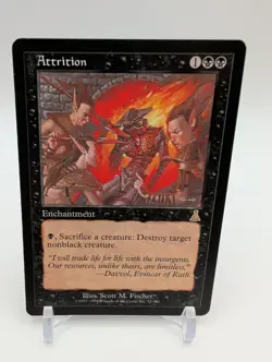 Magic The Gathering MTG Card Attrition Urza's Destiny Regular Rare MP #52 - Image 1