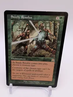 Magic the Gathering MTG Card Steely Resolve Onslaught Regular MP 286 NM/LP - Image 1
