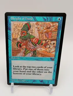 Sleight of Hand Card (Portal Second Age, 1998) Magic The Gathering MTG NM - Image 1