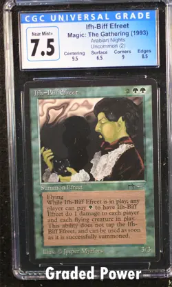 Arabian Nights Ifh-Biff Efreet CGC 7.5 (6065) Magic MTG - Image 1