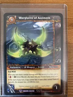 Warglaive Of Azzinoth Betrayal 190/202 Epic Foil WoW World Of Warcraft TCG - Image 1