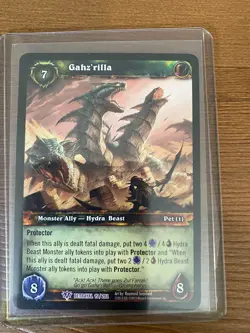 Gahz’rilla Betrayal 15/202 Epic Foil WOW WORLD OF WARCRAFT TCG - Image 1