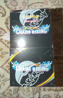 Pokemon TCG Mega Evolution Chaos Rising Half Booster Box Sealed 18 Packs - Image 1