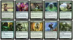 MTG: 10 x Different Green Elf Mana Dorks for Tribal Commander deck building - LP - Image 1