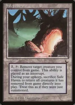 MRM ENGLISH The Dark - Safe Haven [Played] MTG Magic DRK - Image 1