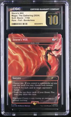 Magic: The Gathering 2024 English Storm's Will 1744 Storm Rare CGC PRISTINE 10 - Image 1