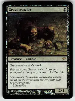 Gravecrawler 64 Rare Dark Ascension Magic: The Gathering Foil Near Mint - Image 1