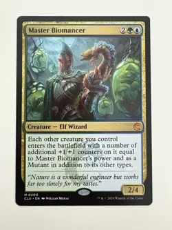 Master Biomancer MTG Magic the Gathering Card NM Near Mint CLU - Image 1