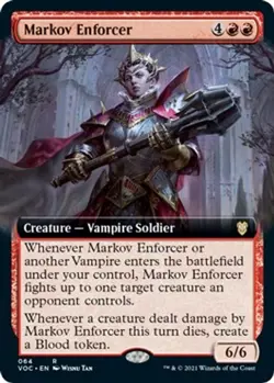 NM - Markov Enforcer (Extended Art) [VOC - 64] Commander: Innistrad: Crimson Vow - Image 1