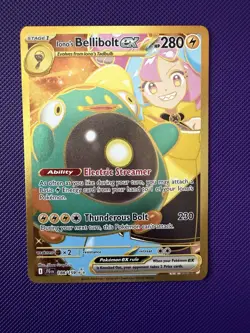Pokemon TCG Ionos Bellibolt ex 188/159 Journey Together Gold Hyper Rare Card NM - Image 1