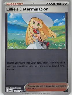 Lillie's Determination 192/217 Uncommon Ascended Heroes Pokemon Reverse Holo NM - Image 1