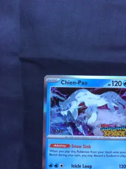 Pokemon: Surging Sparks Staff Prerelease Promo: Chien-Pao 152 - Image 3