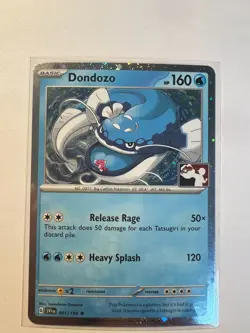 Dondozo Prize Pack Series 3 Cosmos Holo Play! Pokemon Stamped Promo 061/198 - Image 1