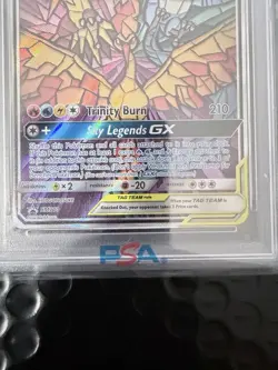 2019 POKEMON SM BLACK STAR PROMO FULL ART/MOLTRES & ZAPDOS & ARTICUNO GX PSA 10 - Image 4
