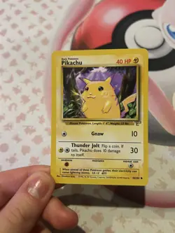 Pikachu 58/102 E3 Stamp Yellow Cheeks Base Set 1999 WOTC Promo Pokemon Card - Image 1