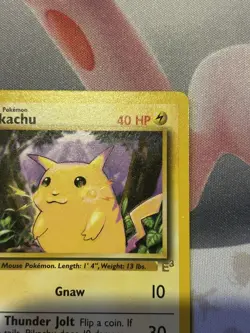 Pikachu 58/102 E3 Stamp Yellow Cheeks Base Set 1999 WOTC Promo Pokemon Card - Image 4