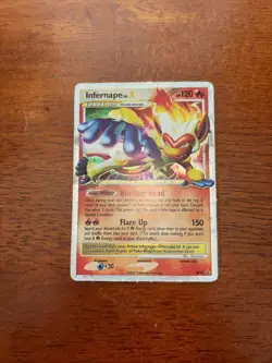 Pokemon Infernape LV.X Promo Holo DP10 Diamond & Pearl 120 HP Fire TCG Level Up - Image 1
