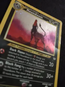 Houndoom 8/64 Unlimited Pokemon Trading Card Game Neo Revelation Heavily Played - Image 3