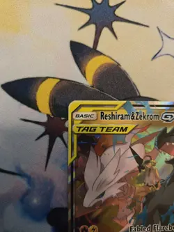 Reshiram & Zekrom GX 157/236 Tag Team Ultra Rare Pokemon Cosmic Eclipse - Image 2