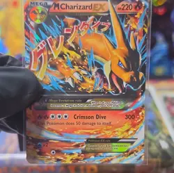 Pokemon TCG M Charizard EX 13/106 XY Flashfire DMG CREASED - Image 3