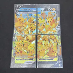 Pokemon TCG Pikachu V-Union Set of 4 Celebrations Collection Black Star Promo - Image 1
