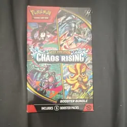 Pokemon TCG Mega Evolution—Chaos Rising Booster Bundle Box 6 Packs 60 Cards 2026 - Image 1