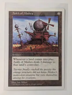 Ankh of Mishra 1997 5th Edition MTG Magic the Gathering English LP/Light Play - Image 1