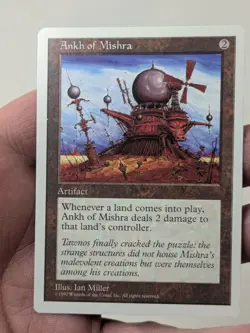 Ankh of Mishra 1997 5th Edition MTG Magic the Gathering English LP/Light Play - Image 3