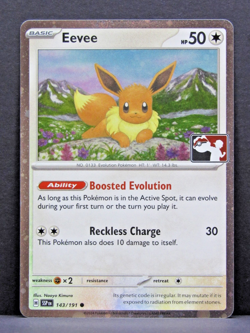 Eevee 143/191 Holo, Prize Pack Series 7, Pokemon Play! Promo, NM - Image 1