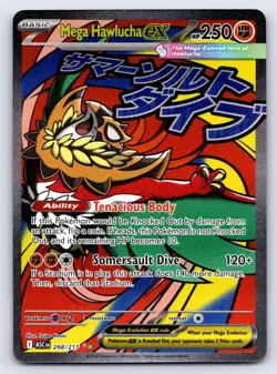 Mega Hawlucha ex 268/217 Mega Attack Rare Ascended Heroes Pokemon Holo Near Mint - Image 1