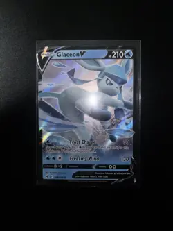 Pokemon TCG Glaceon v 038/159 SWSH Crown Zenith Ultra Rare NM Condition - Image 1