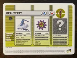 Pokemon Battle Card E-Reader Ruby Sapphire; Beauty Fay NM - Image 1