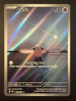 Pokemon TCG Cleffa Obsidian Flames Illustration Rare 202/197 NM - Image 1