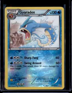 Gyarados 24/124 Rare Dragons Exalted Pokemon Reverse Holo Lightly Played - Image 1